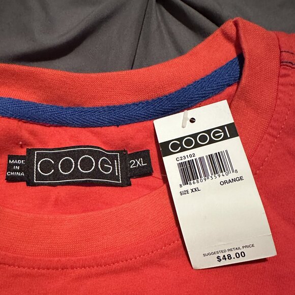 COOGI Mens Short Sleeve Shirt XXL - 2XL - NWT - Orange - COOGI Australia - Picture 5 of 5